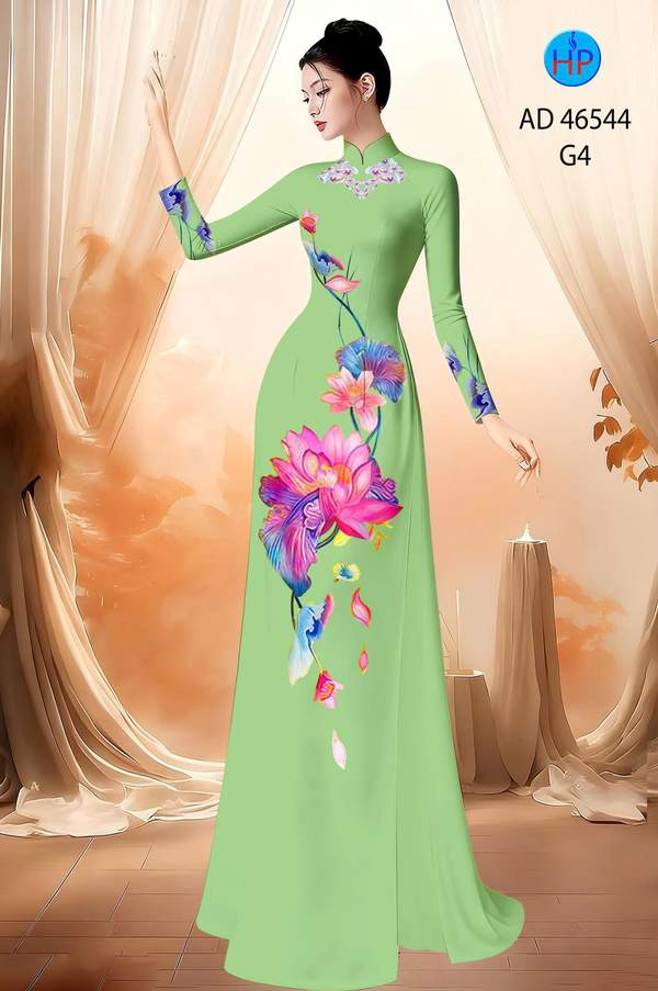 Vải Áo Dài Hoa Sen AD 46544 6 1788744676 243 vai ao dai hoa sen ad 46544