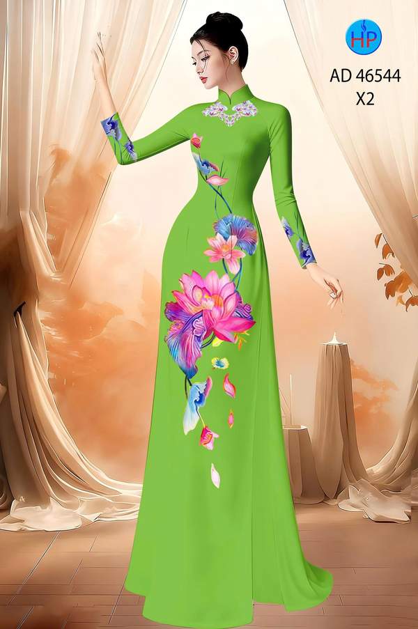Vải Áo Dài Hoa Sen AD 46544 9 1788744677 716 vai ao dai hoa sen ad 46544