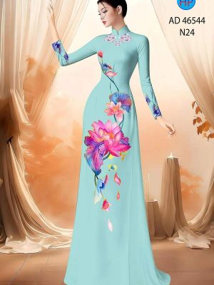 Vải Áo Dài Hoa Sen AD 46544 35 1788744678 678 vai ao dai hoa sen ad 46544