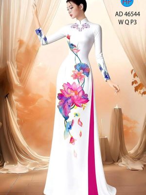 Vải Áo Dài Hoa Sen AD 46544 37 1788744679 764 vai ao dai hoa sen ad 46544
