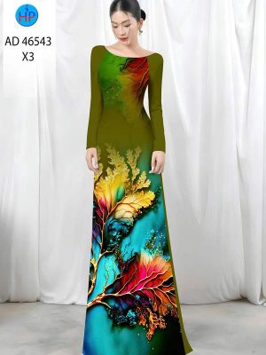 Vải Áo Dài In Hình Lá AD 46543 22 1788745114 330 vai ao dai in hinh la ad 46543