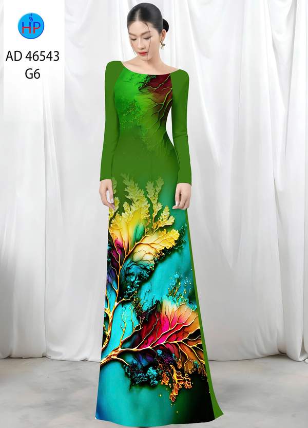 Vải Áo Dài In Hình Lá AD 46543 6 1788745114 731 vai ao dai in hinh la ad 46543
