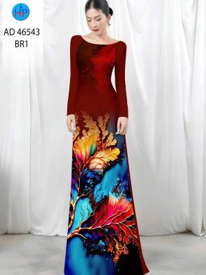 Vải Áo Dài In Hình Lá AD 46543 19 1788745114 78 vai ao dai in hinh la ad 46543