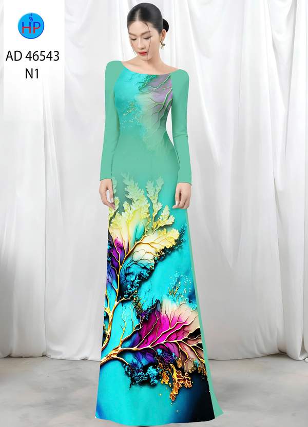 Vải Áo Dài In Hình Lá AD 46543 3 1788745114 791 vai ao dai in hinh la ad 46543