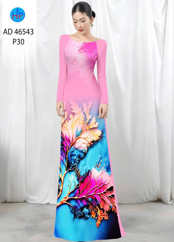 Vải Áo Dài In Hình Lá AD 46543 10 1788745115 337 vai ao dai in hinh la ad 46543