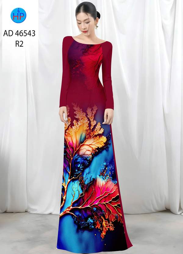 Vải Áo Dài In Hình Lá AD 46543 8 1788745115 445 vai ao dai in hinh la ad 46543
