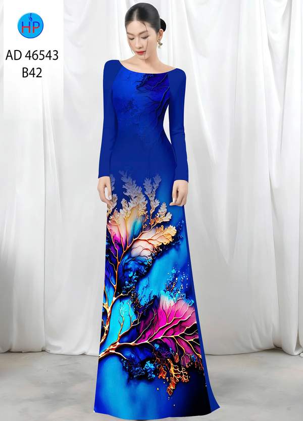 Vải Áo Dài In Hình Lá AD 46543 7 1788745115 928 vai ao dai in hinh la ad 46543