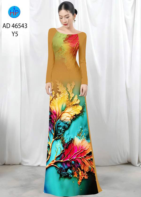 Vải Áo Dài In Hình Lá AD 46543 15 1788745116 280 vai ao dai in hinh la ad 46543