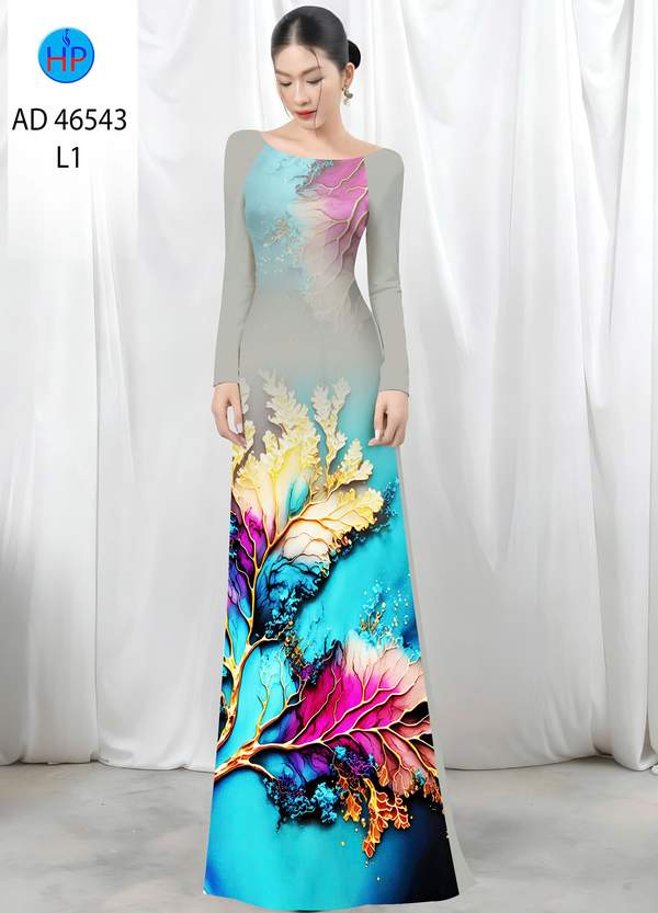 Vải Áo Dài In Hình Lá AD 46543 12 1788745116 809 vai ao dai in hinh la ad 46543