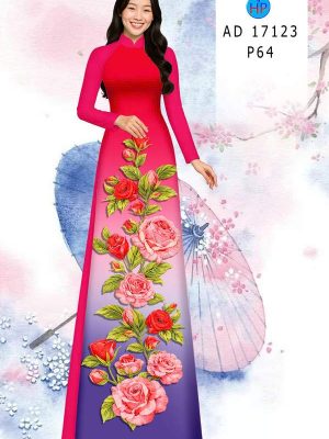 Vải Áo Dài Hoa Hồng AD 17123 24 1789349985 1 vai ao dai hoa hong ad 17123