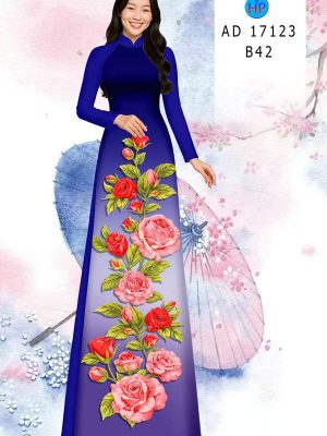 Vải Áo Dài Hoa Hồng AD 17123 22 1789349985 277 vai ao dai hoa hong ad 17123