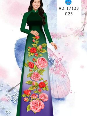 Vải Áo Dài Hoa Hồng AD 17123 23 1789349985 668 vai ao dai hoa hong ad 17123