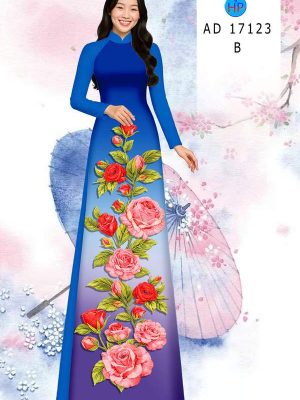 Vải Áo Dài Hoa Hồng AD 17123 25 1789349985 756 vai ao dai hoa hong ad 17123