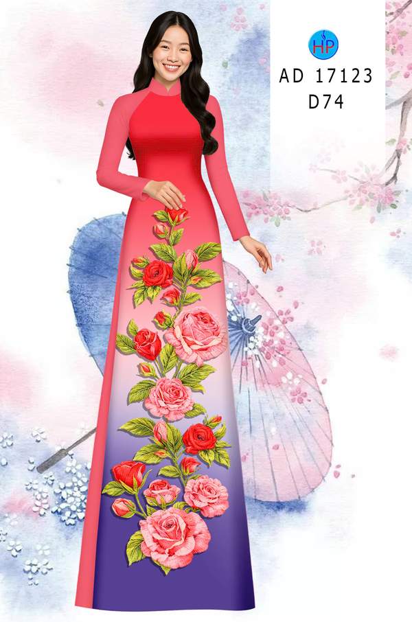 Vải Áo Dài Hoa Hồng AD 17123 10 1789349986 936 vai ao dai hoa hong ad 17123