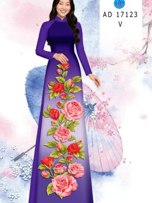 Vải Áo Dài Hoa Hồng AD 17123 34 1789349987 848 vai ao dai hoa hong ad 17123