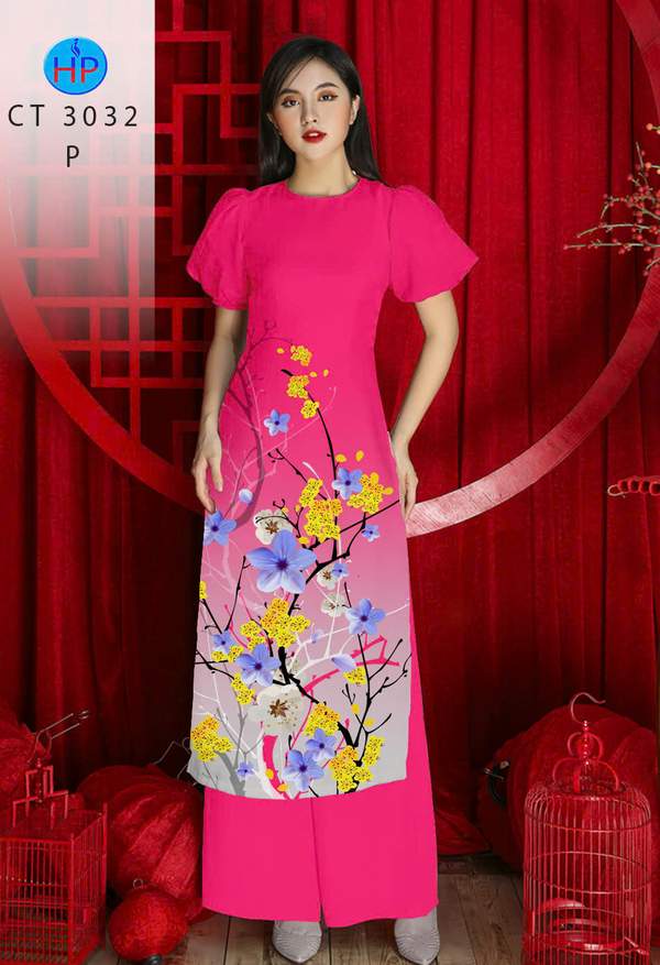 Vải Áo Dài Hoa Mai AD CT 3032-1 2 1789351070 845 vai ao dai hoa mai ad ct 3032 1