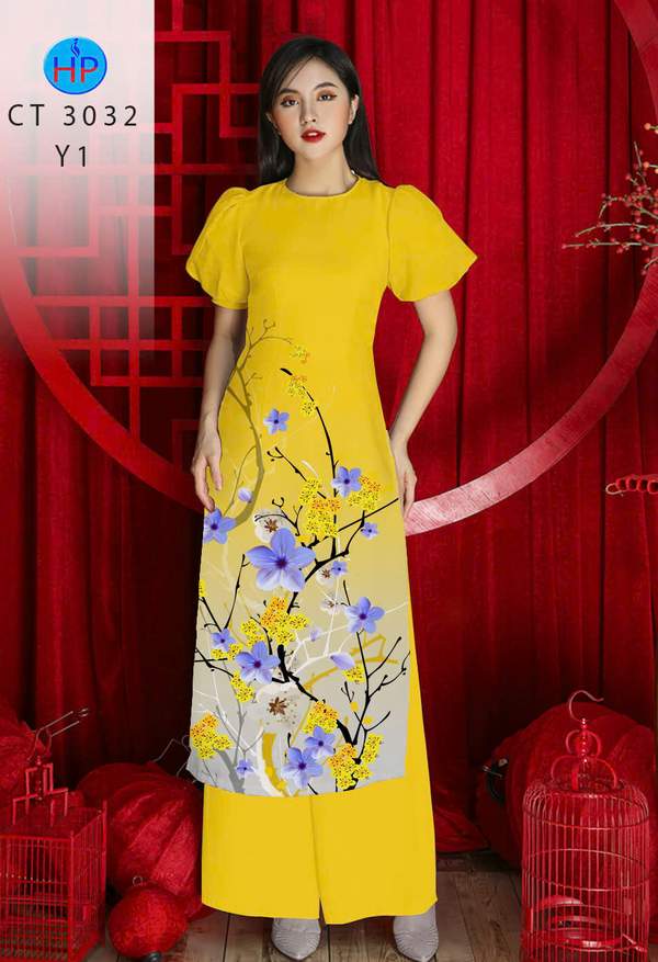 Vải Áo Dài Hoa Mai AD CT 3032-1 7 1789351071 261 vai ao dai hoa mai ad ct 3032 1