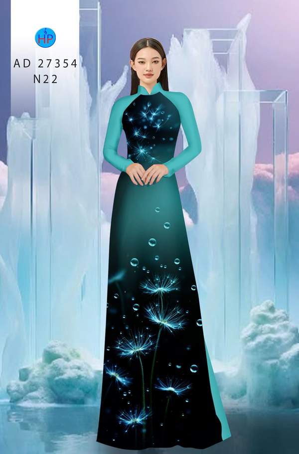 Vải Áo Dài Hoa Bồ Công Anh AD 27354 2 1789351589 540 vai ao dai hoa bo cong anh ad 27354