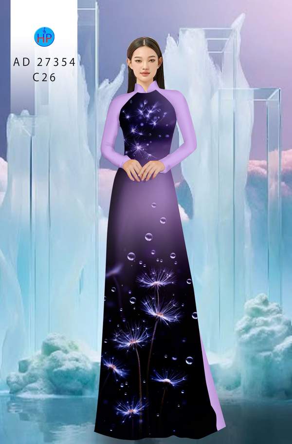 Vải Áo Dài Hoa Bồ Công Anh AD 27354 7 1789351590 194 vai ao dai hoa bo cong anh ad 27354