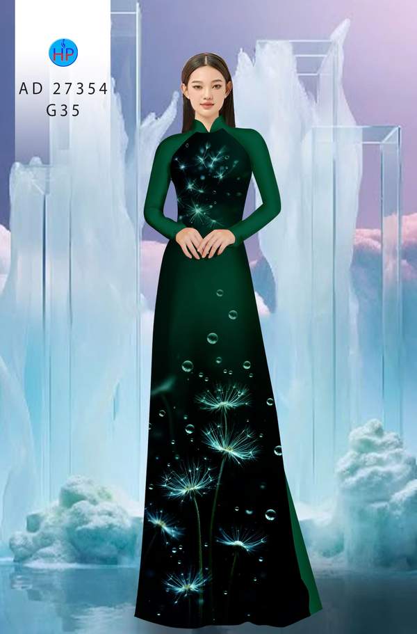 Vải Áo Dài Hoa Bồ Công Anh AD 27354 8 1789351590 777 vai ao dai hoa bo cong anh ad 27354