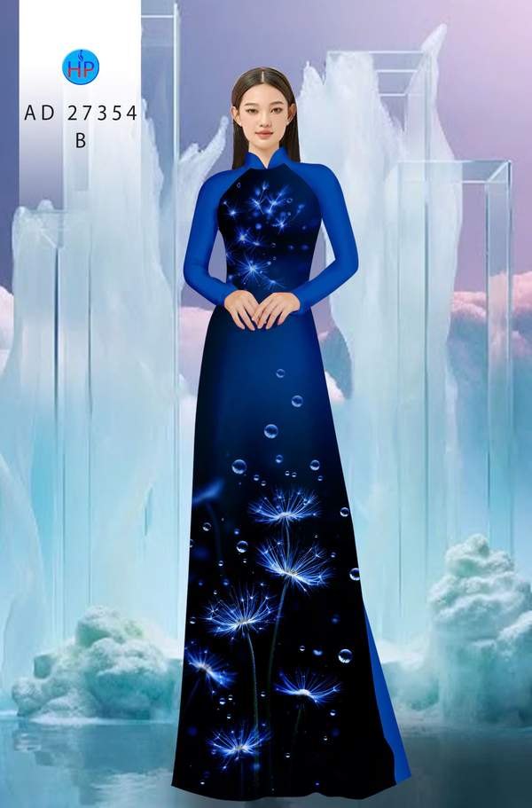 Vải Áo Dài Hoa Bồ Công Anh AD 27354 13 1789351591 735 vai ao dai hoa bo cong anh ad 27354