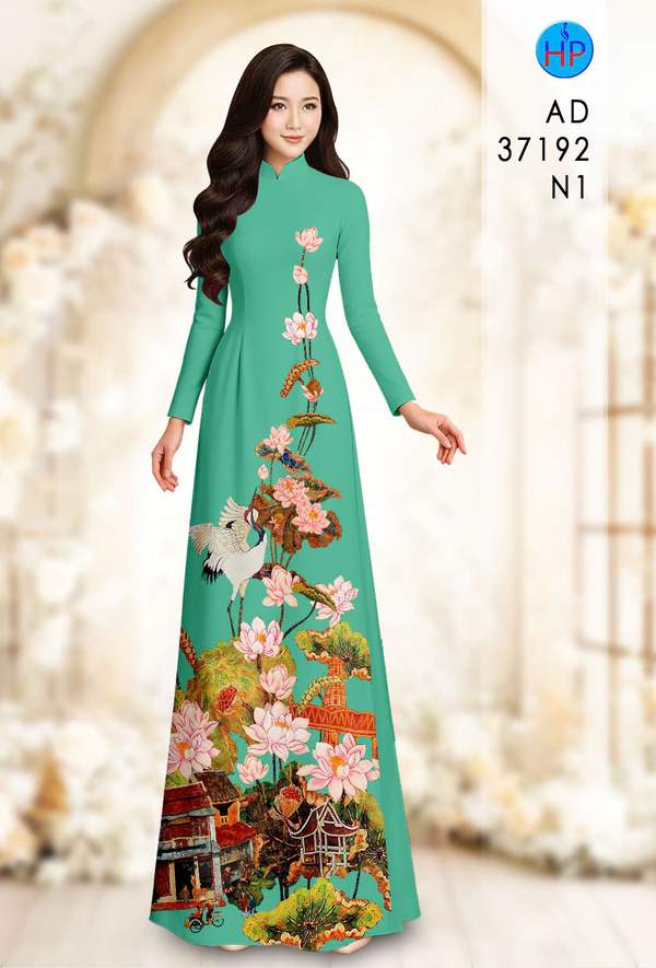 Vải Áo Dài Hoa Sen AD 37192 5 1789438054 302 vai ao dai hoa sen ad 37192