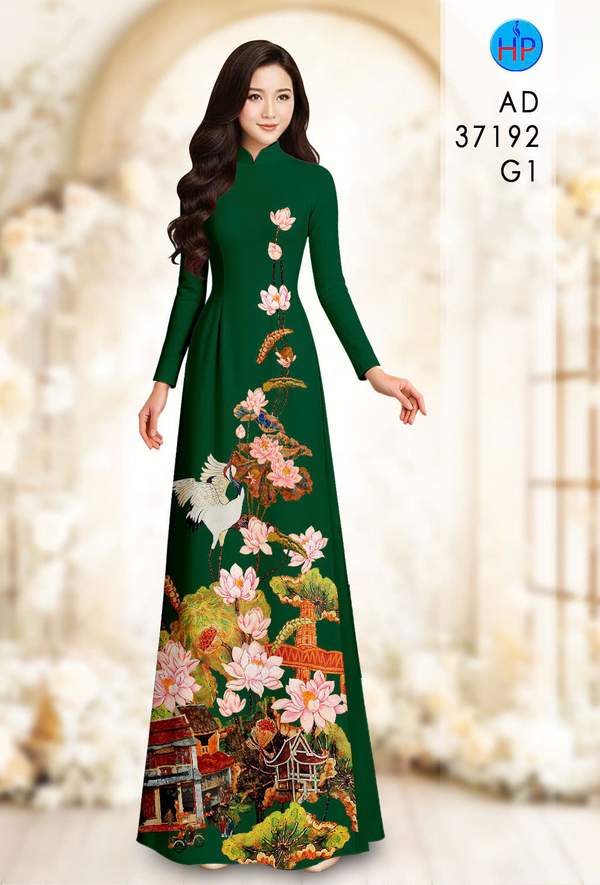 Vải Áo Dài Hoa Sen AD 37192 2 1789438054 733 vai ao dai hoa sen ad 37192