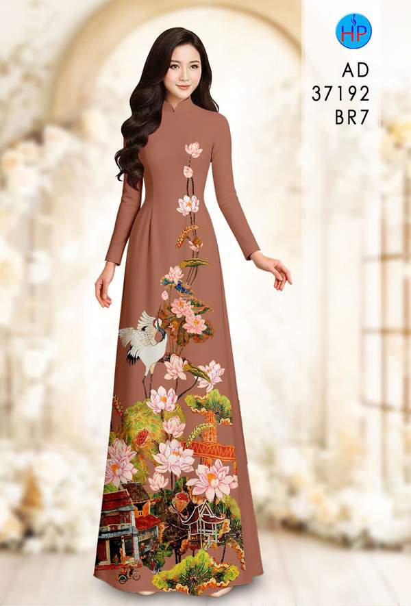 Vải Áo Dài Hoa Sen AD 37192 3 1789438054 862 vai ao dai hoa sen ad 37192
