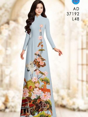 Vải Áo Dài Hoa Sen AD 37192 27 1789438055 134 vai ao dai hoa sen ad 37192