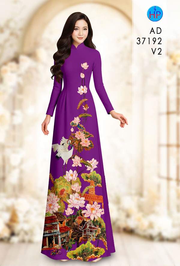 Vải Áo Dài Hoa Sen AD 37192 8 1789438055 556 vai ao dai hoa sen ad 37192