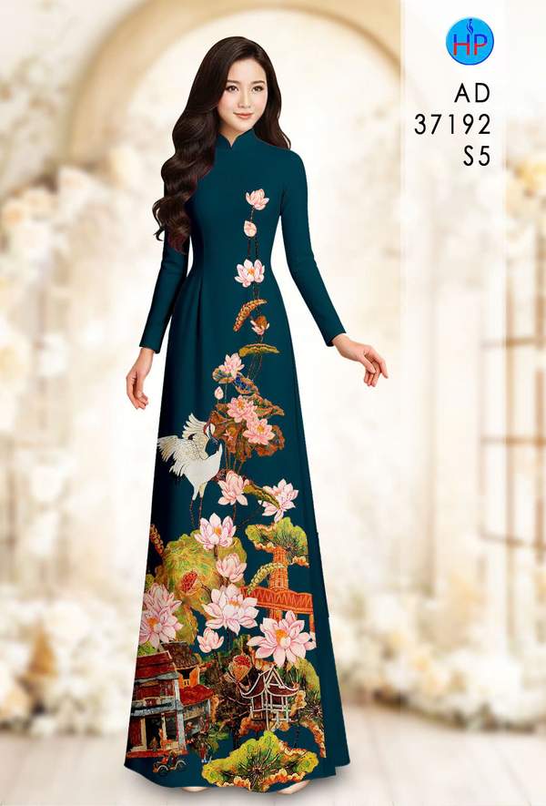Vải Áo Dài Hoa Sen AD 37192 9 1789438055 801 vai ao dai hoa sen ad 37192