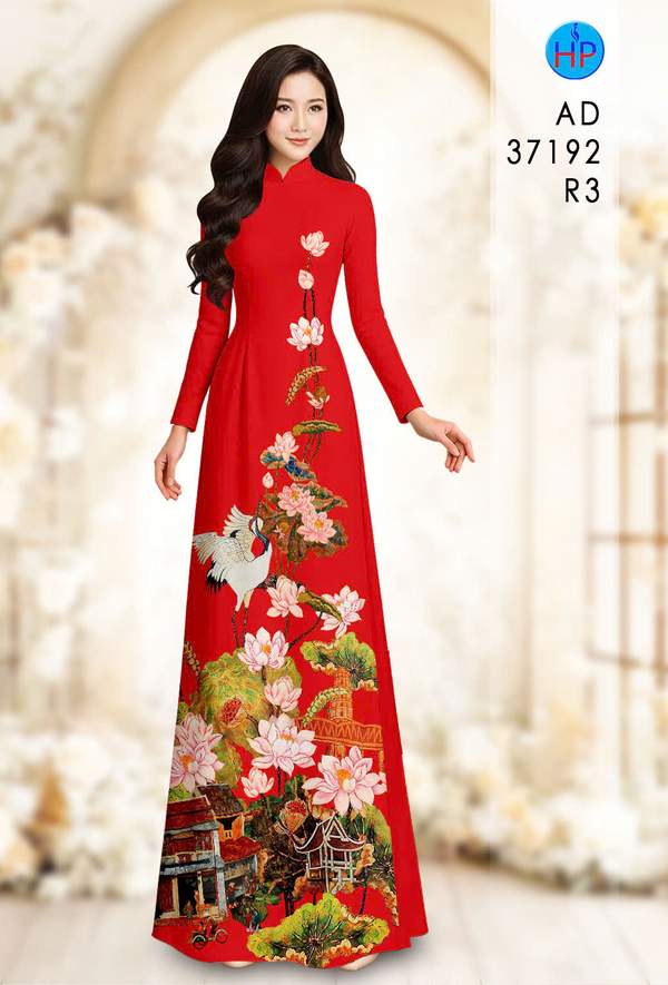 Vải Áo Dài Hoa Sen AD 37192 12 1789438056 262 vai ao dai hoa sen ad 37192