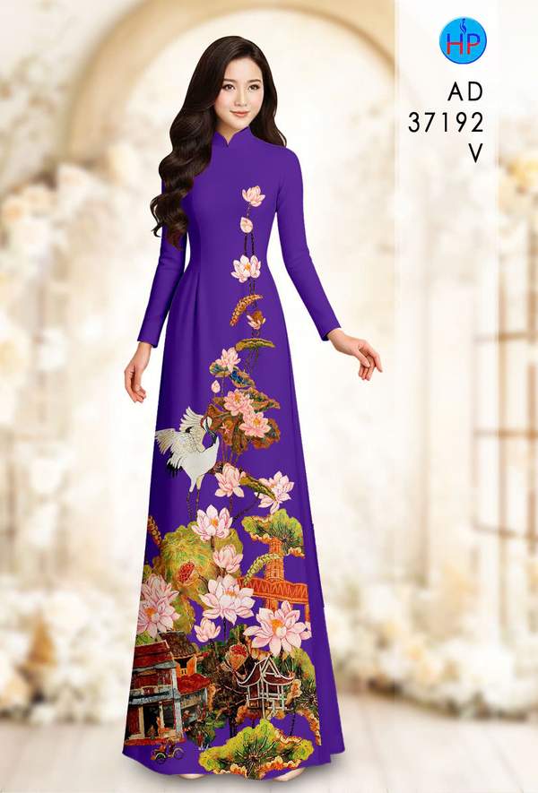 Vải Áo Dài Hoa Sen AD 37192 14 1789438056 564 vai ao dai hoa sen ad 37192