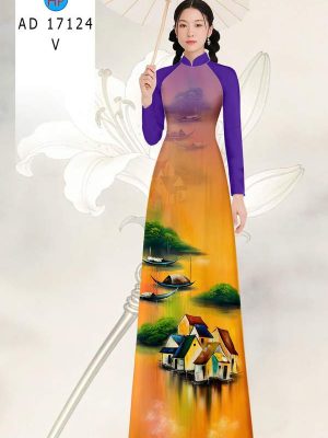 Vải Áo Dài Phong Cảnh AD 17124 22 1789524679 13 vai ao dai phong canh ad 17124