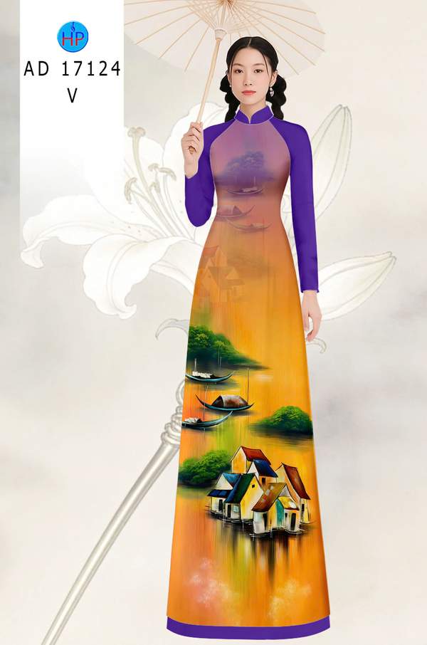Vải Áo Dài Phong Cảnh AD 17124 4 1789524679 13 vai ao dai phong canh ad 17124