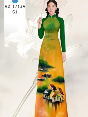 Vải Áo Dài Phong Cảnh AD 17124 23 1789524679 379 vai ao dai phong canh ad 17124