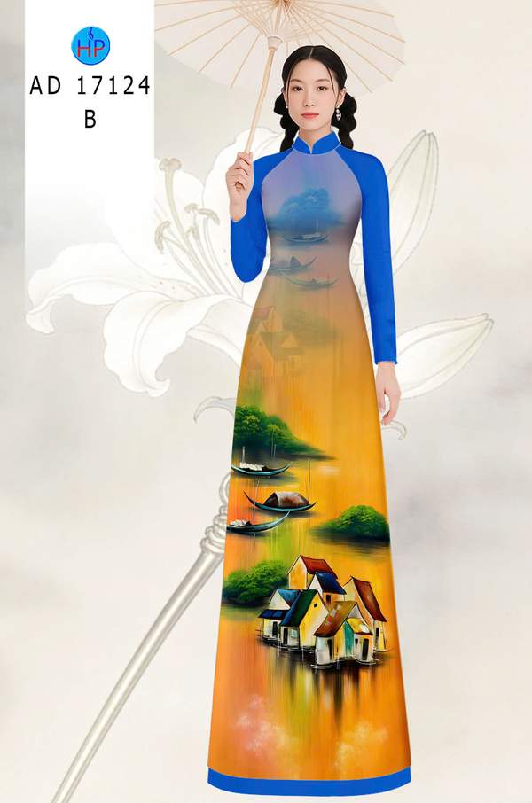 Vải Áo Dài Phong Cảnh AD 17124 3 1789524679 992 vai ao dai phong canh ad 17124
