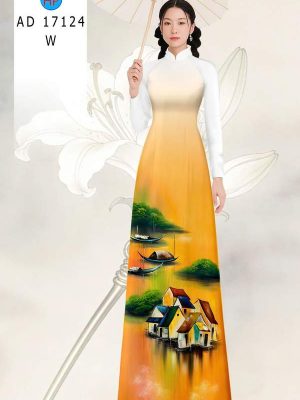 Vải Áo Dài Phong Cảnh AD 17124 28 1789524680 103 vai ao dai phong canh ad 17124