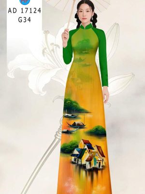 Vải Áo Dài Phong Cảnh AD 17124 26 1789524680 441 vai ao dai phong canh ad 17124