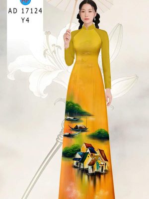 Vải Áo Dài Phong Cảnh AD 17124 25 1789524680 70 vai ao dai phong canh ad 17124