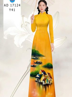 Vải Áo Dài Phong Cảnh AD 17124 27 1789524680 89 vai ao dai phong canh ad 17124