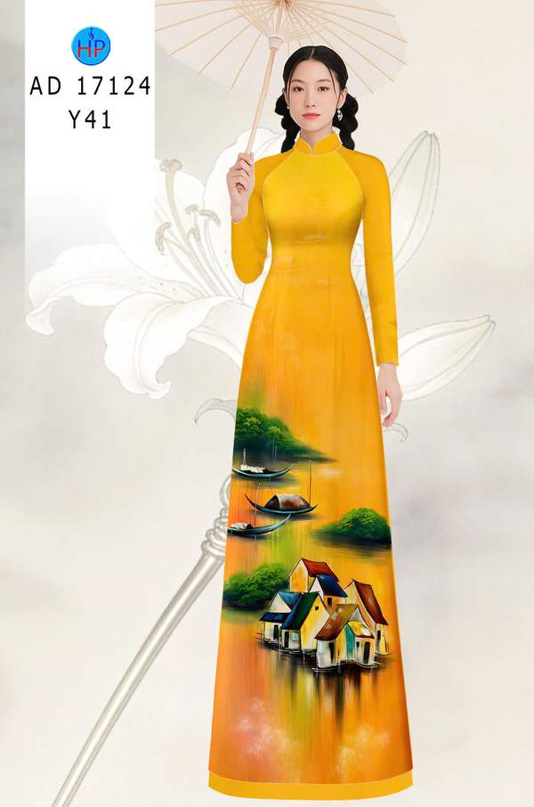 Vải Áo Dài Phong Cảnh AD 17124 9 1789524680 89 vai ao dai phong canh ad 17124