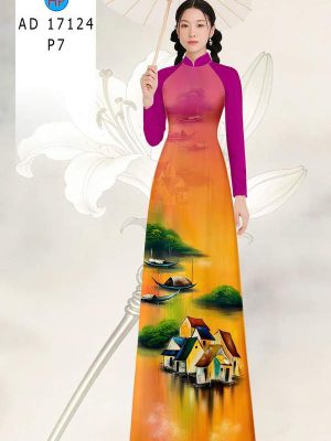 Vải Áo Dài Phong Cảnh AD 17124 33 1789524681 393 vai ao dai phong canh ad 17124