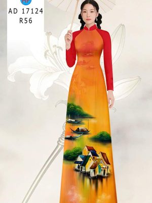 Vải Áo Dài Phong Cảnh AD 17124 32 1789524681 39 vai ao dai phong canh ad 17124