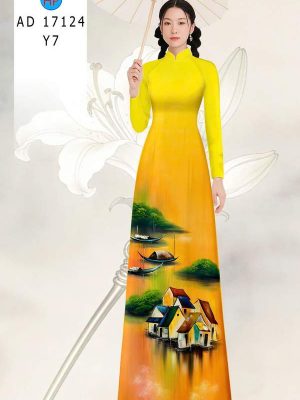Vải Áo Dài Phong Cảnh AD 17124 30 1789524681 481 vai ao dai phong canh ad 17124
