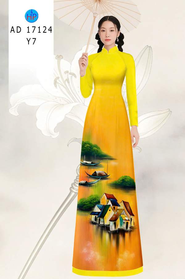 Vải Áo Dài Phong Cảnh AD 17124 12 1789524681 481 vai ao dai phong canh ad 17124