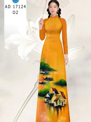 Vải Áo Dài Phong Cảnh AD 17124 34 1789524682 687 vai ao dai phong canh ad 17124