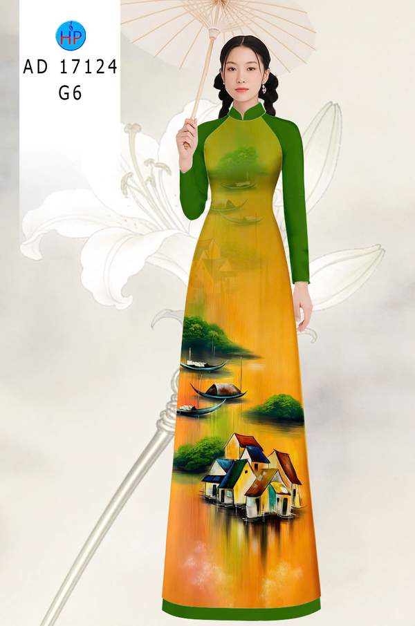 Vải Áo Dài Phong Cảnh AD 17124 17 1789524682 878 vai ao dai phong canh ad 17124