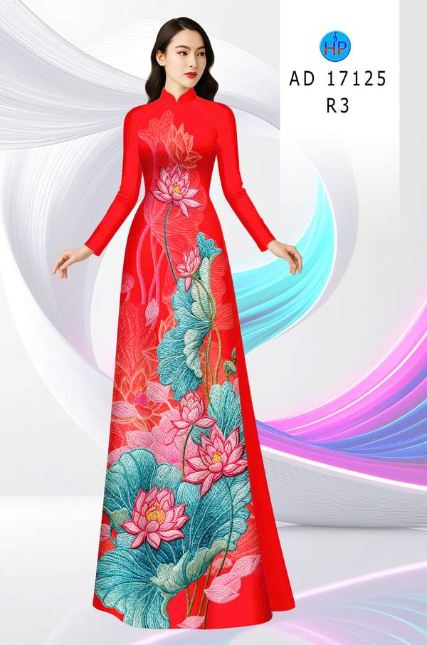 Vải Áo Dài Hoa Sen AD 17125 6 1789525674 771 vai ao dai hoa sen ad 17125