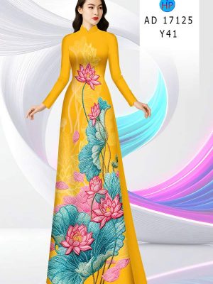 Vải Áo Dài Hoa Sen AD 17125 26 1789525675 736 vai ao dai hoa sen ad 17125